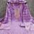 Women's levender unstitched heavy zari sequence embroidery slub cotton dress material (in2043ldr)