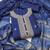 Women's royal blue unstitched heavy zari sequence embroidery slub cotton dress material (in2042rbl)