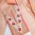 Women's peach unstitched heavy thread embroidery cotton jacquard dress material (gngr50135pch)