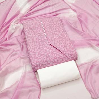  pink print cotton dress material 1