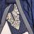 Women's blue unstitched heavy thread embroidery cotton jacquard dress material (gngr50134blu)