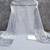 Women's grey unstitched print cotton dress material (gngr50133gry)