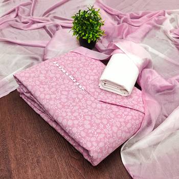  pink print cotton dress material 4
