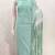Women's sea green unstitched print cotton dress material (gngr50132sgn)