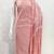 Women's peach unstitched print cotton dress material (gngr50132pch)