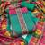 Women's multi unstitched digital print & fancy border chinnon dress material (gngr50128sgn)