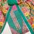 Women's multi unstitched digital print & fancy border chinnon dress material (gngr50128sgn)