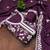 Women's purple unstitched heavy thread embroidery & fancy border jalpari silk dress material (gngr50126ppl)