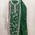 Women's green unstitched heavy thread embroidery & fancy border jalpari silk dress material (gngr50126grn)