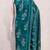 Women's sea green unstitched print slub cotton dress material (gngr50125sgn)
