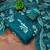 Women's sea green unstitched print slub cotton dress material (gngr50125sgn)