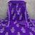 Women's royal blue unstitched print slub cotton dress material (gngr50125rbl)