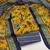 Women's mustard unstitched print slub cotton dress material (gngr50125mtd)