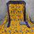Women's mustard unstitched print slub cotton dress material (gngr50125mtd)