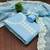 Women's sky blue unstitched heavy thread embroidery & fancy border chanderi silk dress material (gngr50124sbl)