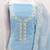 Women's sky blue unstitched heavy thread embroidery & fancy border chanderi silk dress material (gngr50124sbl)