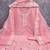 Women's baby pink unstitched heavy thread embroidery & fancy border chanderi silk dress material (gngr50124bpk)