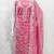 Women's pink unstitched heavy thread embroidery & fancy border chanderi silk dress material (gngr50124pnk)