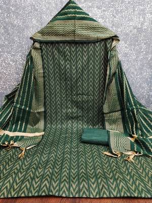  green weaving cotton jacquard dress material 2