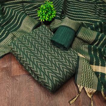  green weaving cotton jacquard dress material 4