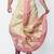 Tussar hand block print dupion silk dhoti for men (free size)
