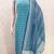 Women's sky blue unstitched weaving cotton jacquard dress material (gngr50121sbl)