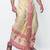 Tussar hand block print dupion silk dhoti for men (free size)