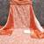 Women's peach unstitched print cotton dress material (gngr50120pch)