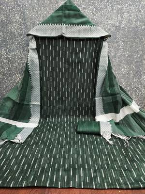  green weaving cotton jacquard dress material 2