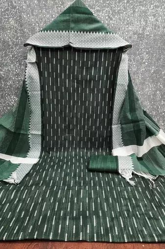  green weaving cotton jacquard dress material