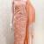 Women's peach unstitched print cotton dress material (gngr50120pch)