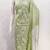 Women's light green unstitched print cotton dress material (gngr50120lgn)