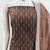 Women's brown unstitched weaving cotton jacquard dress material (gngr50119bwn)