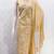 Women's beige unstitched print cotton dress material (gngr50120bge)