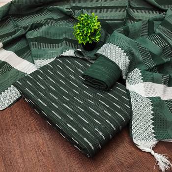  green weaving cotton jacquard dress material 4