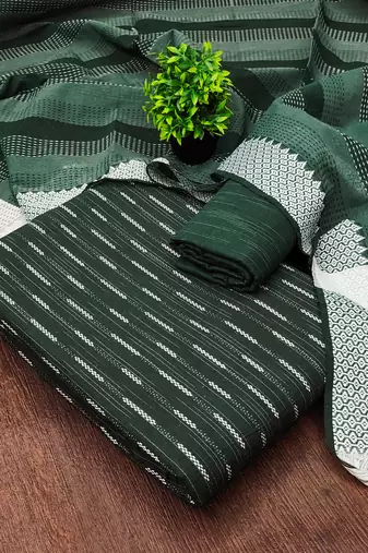 green weaving cotton jacquard dress material