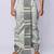 Grey hand block print dupion silk dhoti for men (free size)