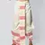 Cream hand block print dupion silk dhoti for men (free size)
