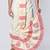 Cream hand block print dupion silk dhoti for men (free size)