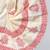 Cream hand block print dupion silk dhoti for men (free size)