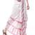 White hand block print dupion silk dhoti for men (free size)