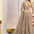 Grey Heavy Embroidery Net Semi Stitch A Line Lehenga With Blouse