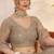 Grey Heavy Embroidery Net Semi Stitch A Line Lehenga With Blouse