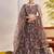 Light Onion Heavy Embroidery Net Semi Stitch A Line Lehenga With Blouse