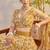 Mustard Yellow Heavy Embroidery Net Semi Stitch A Line Lehenga With Blouse