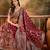Women'S Maroon Colour Banarasi Jacquard Weaving Flaired Lehenga Choli