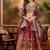 Women'S Maroon Colour Banarasi Jacquard Weaving Flaired Lehenga Choli