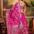 Women'S Pink Colour Banarasi Jacquard Weaving Flaired Lehenga Choli