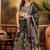 Women'S Black Colour Banarasi Jacquard Weaving Flaired Lehenga Choli