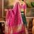 Women'S Bottle Green Colour Banarasi Jacquard Weaving Flaired Lehenga Choli